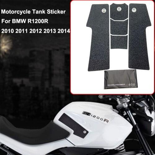 For BMW R1200R R1200 R 2010 2011 2012 2013 2014 Motorcycle PVC Fuel Tank Traction Side Knee Grip Decal Stickers Protective Pad