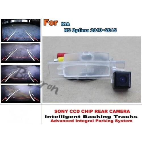 For KIA K5 Optima 2010~2015 Car Intelligent Parking Tracks Camera / HD Back up Reverse Camera / Rear View Camera