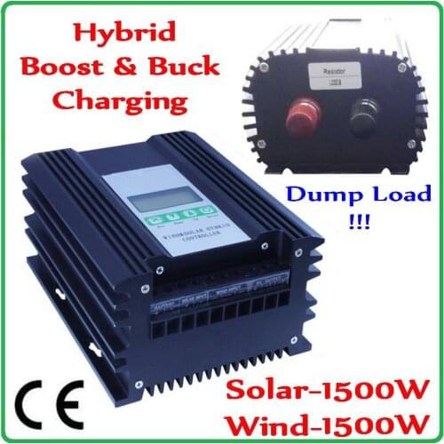 3000W wind solar hybrid controller for 1500W solar controller & boost MPPT charging 0~2000W Wind Turbine Generator controller