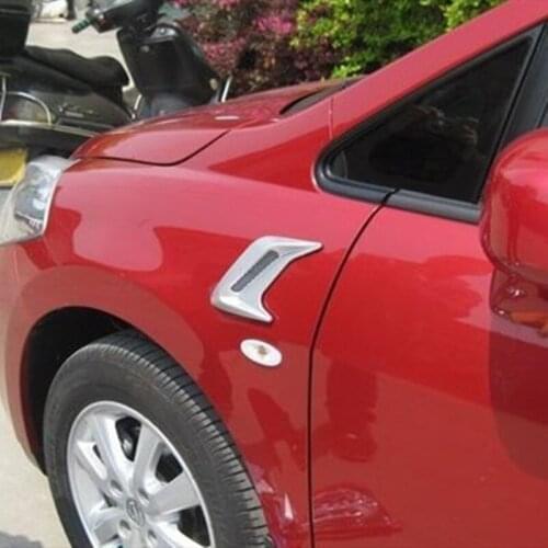 2PCS Fake Air Outlet Shark Gill Car Decoration Air Outlet For Ford/Hyundai/Chevrolet/Toyota/Kia/Mazda/Honda/Volkswagen/Nissan