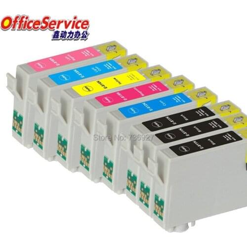 8X Compatible Ink Cartridge T0811N T0812N T0813N T0815N T0816N 811N For Epson Stylus Photo Artisan 635/725/730/835/837 printer