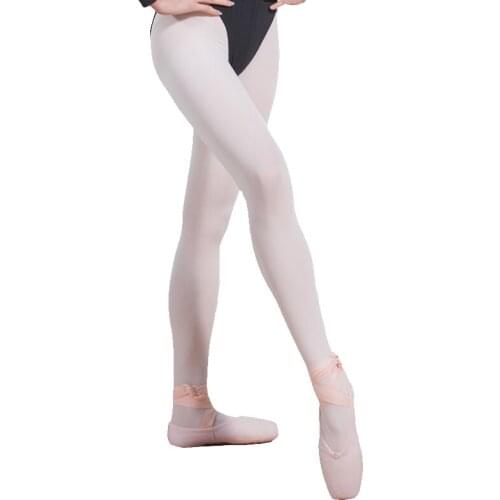 Girls Footed 90D Fleshtone Pantyhose Women White Full Foot Dance Leggings Pink Kids Ballet Tights