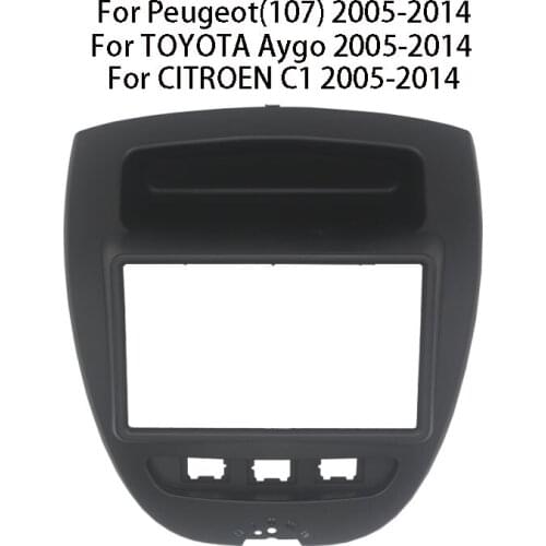 Car Radio Frame Kit For TOYOTA Aygo/PEUGEOT (107)/CITROEN C1 2005-2014 Auto Stereo Panel Dash CD Trim Installation Fasica Bezel