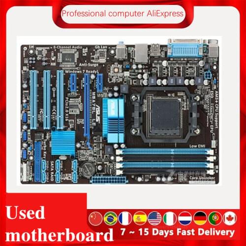 For ASUS M5A78L LE Motherboard Socket AM3+ DDR3 For AMD 760G M5A97 970M FX Original Desktop Mainboard Used Mainboard