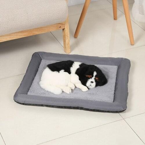 Soft Dog Bed Pet Mat Non slip Durable Dog Sofa Bed Kennel Short Plush Kitten Cat bed Mat Sleep Bag For Puppy Cats Pet supplies