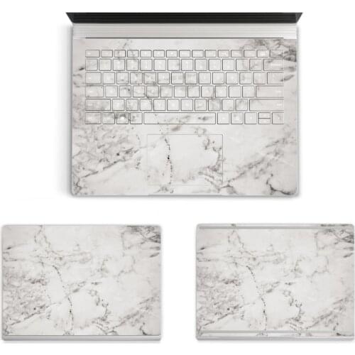Marble Texture Laptop Body Top & Bottom Sticker Decal for 13" Microsoft Surface Book 1 2 15.5 13.5 Protective Cover Skin
