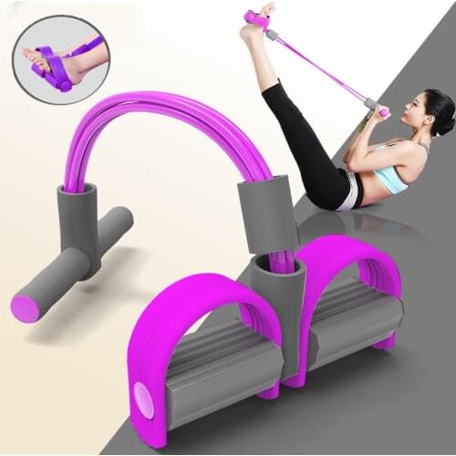 5-color Multifunctional Rope Elastic Pedal Rope Leggings Expander Yoga Pilates Belt Waist Belt Slimming Tool Indoor Training