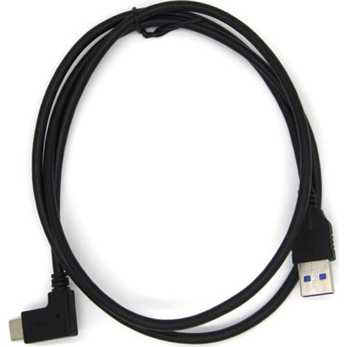 Up & Down Left & Right Angled 90 Degree Gold-plated USB3.1 type-c Male to USB Male Data Charge connector Cable for Tablet phone