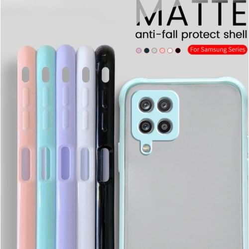 Hard PC Matte TPU Soft Silicone Bumper Camera Protect Coque for Samsung Galaxy A12 A 12 2021 12A SM-A125F/DSN 6.5'' Phone Case