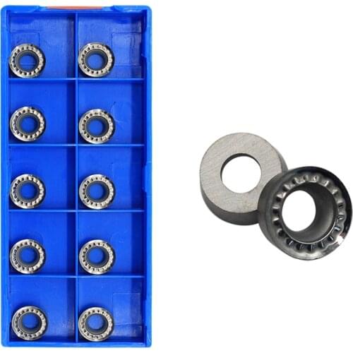 10PCS RPGT10T3 MO AK H01 Aluminum Cutter Blade RPGT 10T3 Insert Cutting Tool Turning Tool CNC Tools AL +TIN Alloy wood