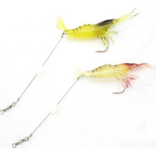 Shared With Fish 5Pcs\package Artificial Fish Lure Luminous Bionic Shrimp Lure Soft Baits Soft Fishing Bait Fishing Tackle