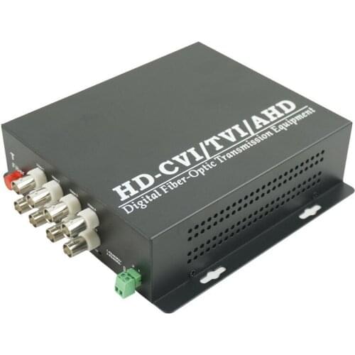 8Channel 1080P AHD HDCVI HDTVI Singlemode Single fiber 20km FC Fiber Transmitter and Receiver Fiber Video Converter