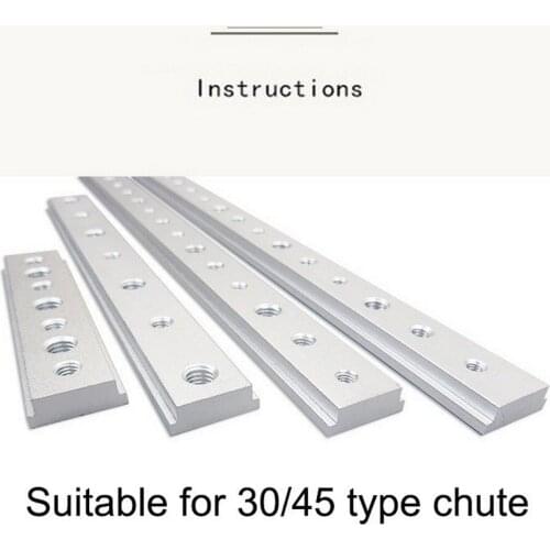 Aluminum M6/M8 T Track Slot Slider Sliding Bar T Slot Nut for 30/45 Type T-Track Jigs Screw Slot Fastener Woodworking Tool