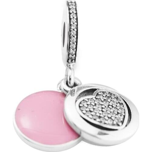 DIY Beads Devoted Heart Dangle Charm Hot Sale Jewelry Fits Original Charms 925 Silver Bracelets Beads For Jewelry Making