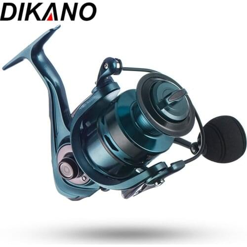 DIKANO NEW Metal Spinning Reels for Spinning Rods spin 5.2:1 5.5:1 Sea Ocean Fishing Rock Fishing No Crevice
