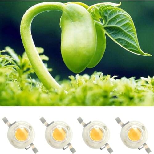 10pcs 3w 45mil Bridgelux 3.6V 700mA White Full Spectrum 380~780nm LED Diodes Emitting Light For Plant Grow Light