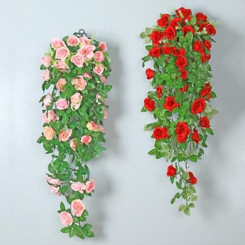 Rose Artificial Wall Flowers 2Pcs Wedding Centerpieces Low Price Clearance Romantic Valentine Home Decoration Accessories