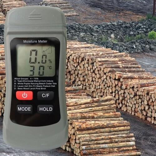 Two-in-one Pin Type Wood Moisture Meter Wood Temperature/Humidity Detector K9FA