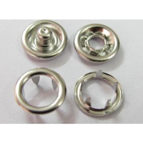 200sets Sewing Accessories Buttons 9.5Nickle stainless steel prong Snap Button Baby Clothes Garment None Nickel-free