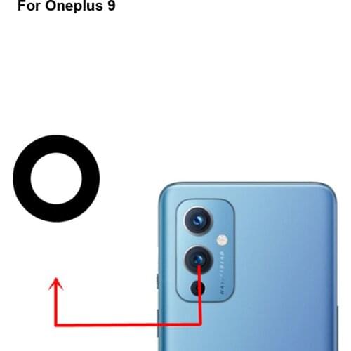 2PCS High quality For Oneplus 9 Back Rear Camera Glass Lens test good For One plus 9 Replacement Parts For Oneplus9