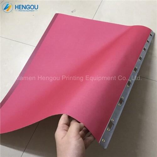 6 Pieces size 750x550x0.35mm washable Heidelberg SM74 red cylinder jackets PM74 Transfer Jacket Plus cleanable