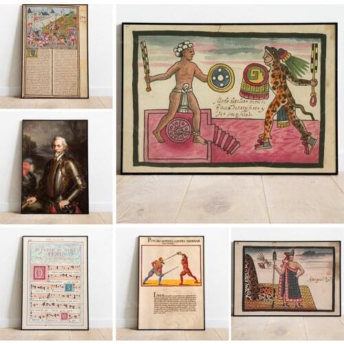 Mexico, Mexican codex / Aztec azteca/ Mesoamerican / Poster Photo Poster Print Wall Art / Ancient Mayan Poster, Home Decor