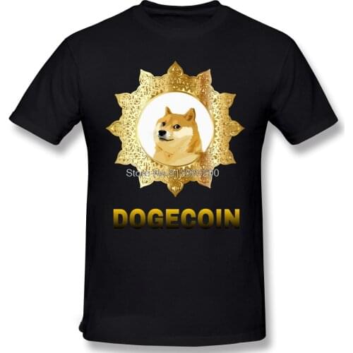 Fashion Cryptocurrency 17 Shirt Design Doge Dogecoin Skyrocketing Bitcoin Digital Currency TShirt Camiseta Men T-Shirt