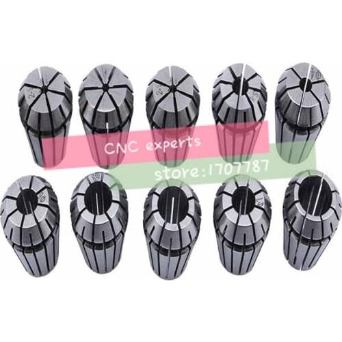 10Pcs ER16 Collet Tool Precision Spring Collet Set from 1mm to 10mm CNC Collet Chuck For Milling Lathe Tools and Spindle