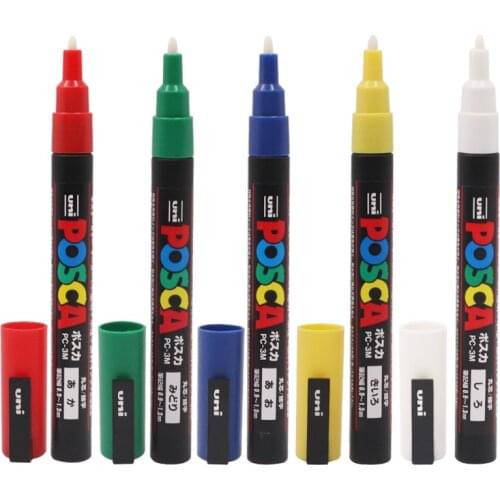 5 Pcs/sets Queen Bee Marker Pen Tool Kit Marking Pen Bee Identification Tools Posca Pen Non Fade Apiculture Tool for Beekeeping
