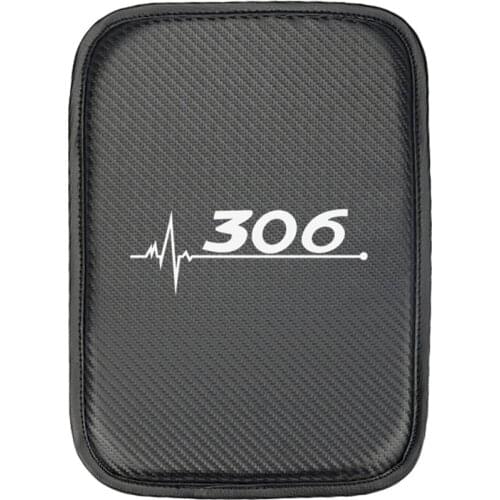 Car Armrest Pad Covers Storage Protection Cushion for Peugeot 306 307 308 accessories