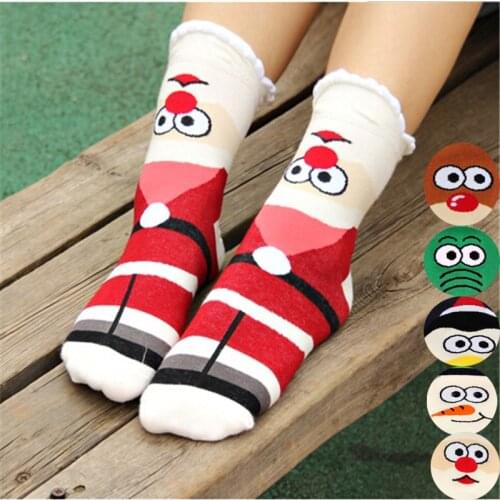 New arrival women socks cotton autumn-winter colorful cute animal socks femme and womens funny christmas socks