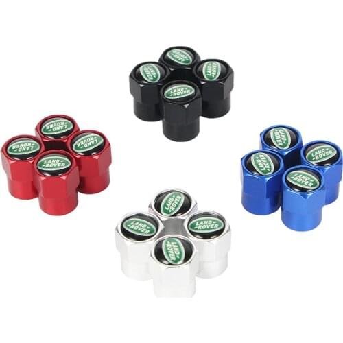 New 4PCS Auto Wheel Tire Valve Stem Caps Cover For Land Rover Range Autobiography Freelander DISCOVERY Sport Accessories