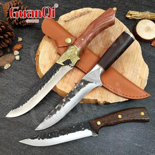 Stainless Steel Boning Knife Chef Knife Cleaver Knife Sharp Skinning Multifunction Slaughter Tools Professional Butcher Knives