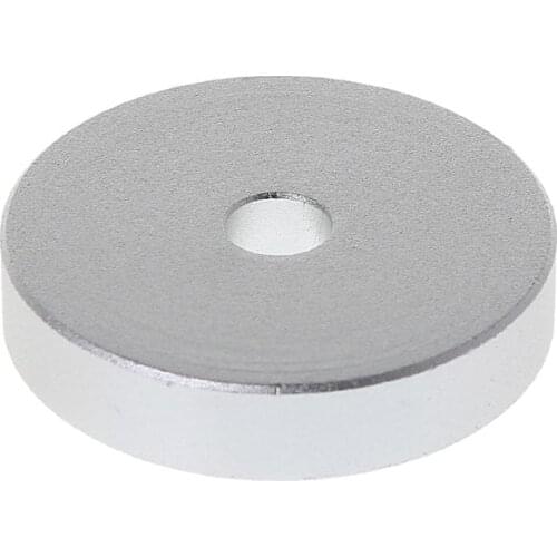 W3JD Record Turntable Adapter 45 RPM Aluminum Silver for 7" Vinyl Technics SL1200 Series