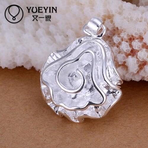Silver plated pendant for women Necklace accessories Trendy wedding jewelry P041 ornaments for Gift