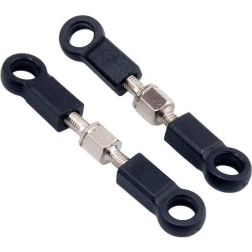 2Pcs 02012 Steering Servo Link/Front&Rear Upper Link HSP Spare Parts For RC 1/10 Car Baja 94122 94123 XSTR POWER FLYING FISH