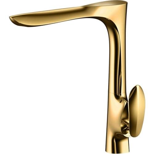 Kitchen Sink Faucets Brass Kitchen Mixer Tap Single Handle Hot and Cold Kitchen Crane Tap Rotating Golden/Black/Chrome Faucet