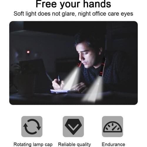 LED Neck Hanging Magnetic Night Working Lamp Ultra-Bright Flexible Book Reading Light Portable Outdoor Camping Emergency Light