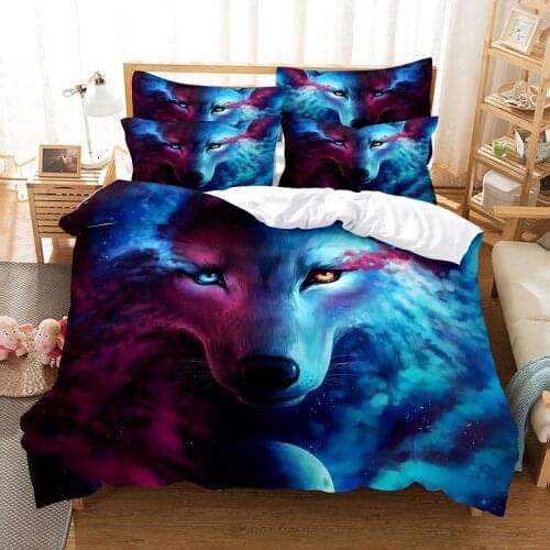 Wolf Bedding Set Duvet Cover Set 3d Bedding Digital Printing Bed Linen Queen Size Bedding Set Fashion Design