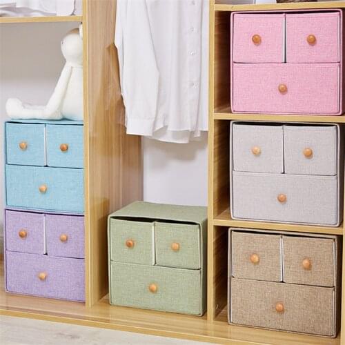 Wardrobe Drawer Organizer Clothes Sock Sundries Storage Organization Portable Underwear Caja De Almacenamiento Closet Drawer Box