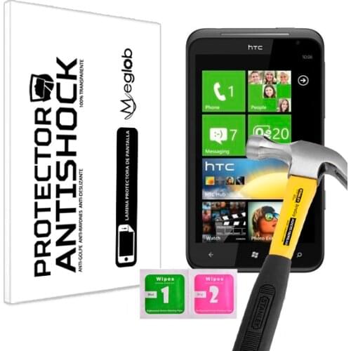 Protector de Pantalla Anti-Shock Anti-Golpe Anti-arañazos Compatible con HTC Titan II