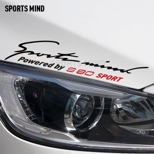 10 Pieces Sports Mind motorcycle Car Styling On Car Lamp Eyebrow waterproof Decals Vinyl Stickers For volvo s80 accessories