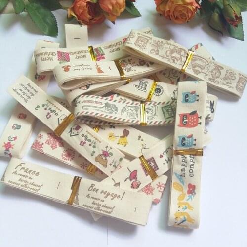 15pcs/lot 20mm Mix Printed 100% Cotton Ribbon for DIY Sewing Accessories Skirt Full Cotton Curtain Sofa Diy Cotton Lace Webbing