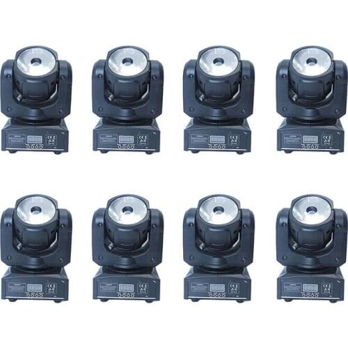 8pcs/lot Mini 60W LED Spot Moving Heads dj controller super bright Led Light 60watt beam led moving head lights DJ disco light