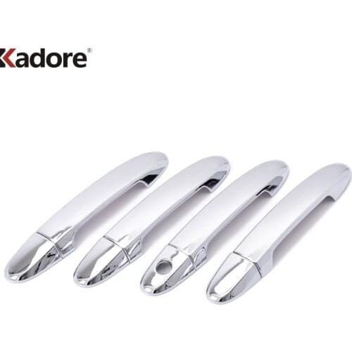 ABS Chrome Side Door Handle Cover Trim Car Styling Exterior Decoration Accessories For Hyundai Santa Fe 2010 2011