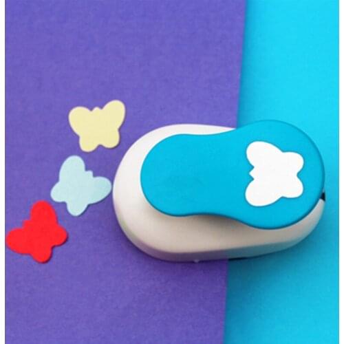Free shipping new 1 inch round butterfly craft punch Mariposa shape paper hole punch perfurador de eva scrapbook foam puncher