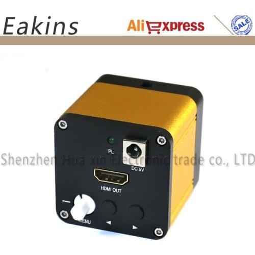 Free Shipping HD Industrial Microscope Cameras HDMI Outputs Standard C Lens Interface 60fps 1080P High-speed Microscope