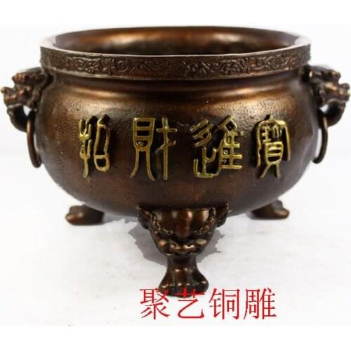 Bronze statue copper incense burner decoration furnace sandalwood furnace crafts