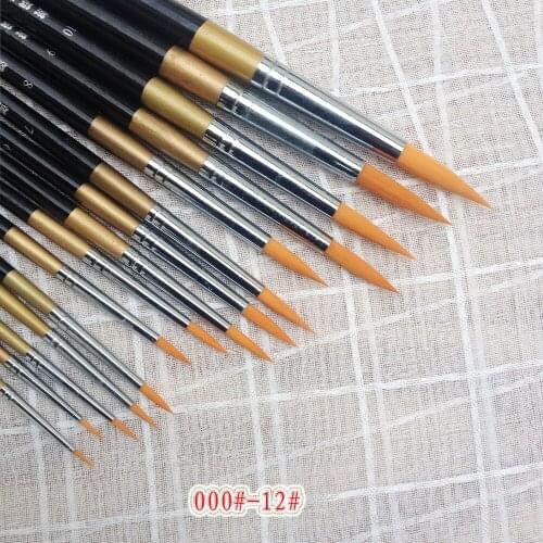 6pcs/15pcs Set Hook Line Pen Oil Painting Brushes Watercolor Gouache Paint Brushes Art Drawing Supplies