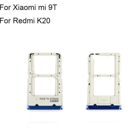 Black For Xiaomi Redmi k20 / K20 Pro / Mi 9T New Original Sim Card Holder Tray Card Slot Replacement Red mi K20 Sim Card Holder